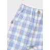 Conjunto con pantalón de cuadros para recién nacido