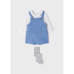 Conjunto peto con camisa y leotardo bebe ECOFRIENDS Mayoral