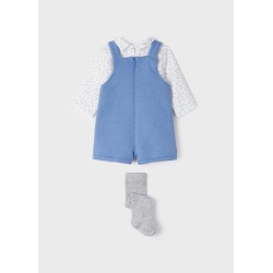 Conjunto peto con camisa y leotardo bebe ECOFRIENDS Mayoral