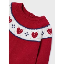 Vestido de tricot con gorro bebe ECOFRIENDS Mayoral