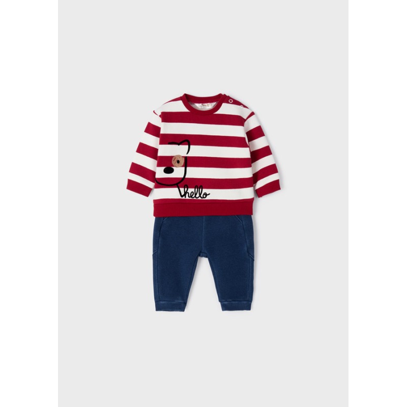 Conjunto rayas con pantalón bebe niño Mayoral