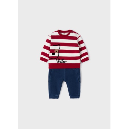 Conjunto rayas con pantalón bebe niño Mayoral