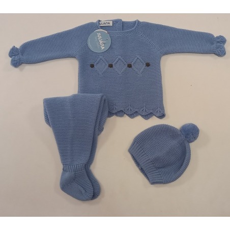 Conjunto polaina 3 piezas rombos Juliana