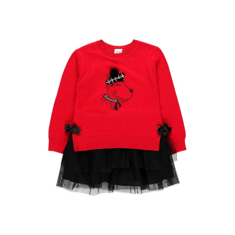 Vestido tricotosa "perrito" de niña Boboli