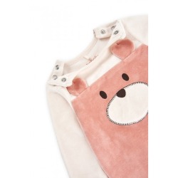 Pelele terciopelo bicolor de bebé Boboli