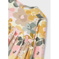 Vestido de micropana estampado niña Mayoral