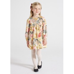 Vestido de micropana estampado niña Mayoral