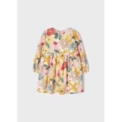 Vestido de micropana estampado niña Mayoral