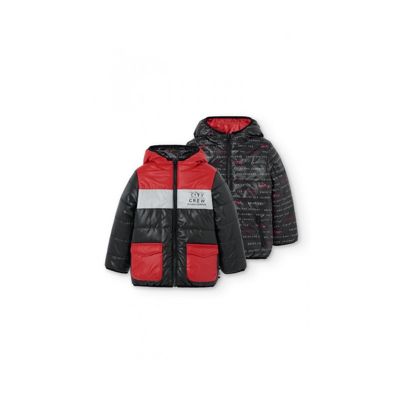 Parka reversible tejido reciclado niño Boboli