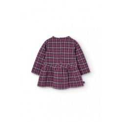 Vestido punto cuadros niña Boboli