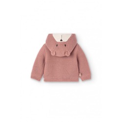 Chaqueta tricotosa con capucha bebé Boboli