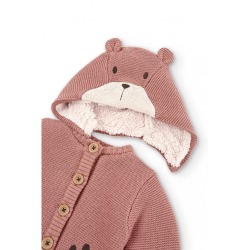 Chaqueta tricotosa con capucha bebé Boboli