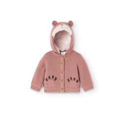Chaqueta tricotosa con capucha bebé Boboli