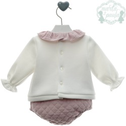 Conjunto corazón bebe niña Marta y Paula