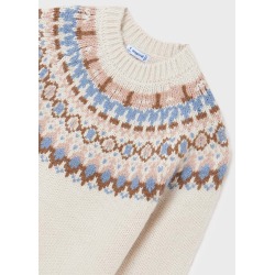 Jersey con jacquard chica Mayoral