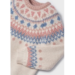 Jersey con jacquard para niña Mayoral