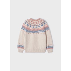Jersey con jacquard para niña Mayoral