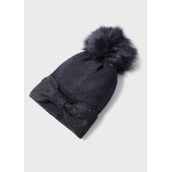 Conjunto de gorro y bufanda con lazo niña Mayoral