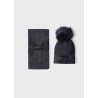 Conjunto de gorro y bufanda con lazo niña Mayoral