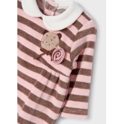 Pack 2 pijamas de punto aterciopelado bebe niña Mayoral