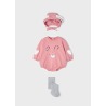 Conjunto pelele con leotardo y gorro bebe niña Mayoral