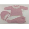 Conjunto 3 piezas bebe "Framboise" Martín Aranda