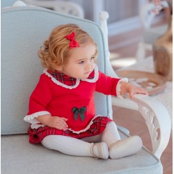 Vestido combinado bebe niña...