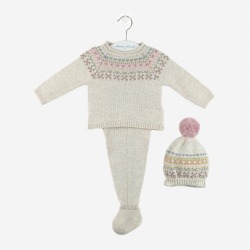 Conjunto bebe jaquard toscana