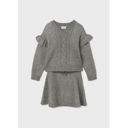 Conjunto falda de tricot...