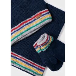 Conjunto gorro con bufanda y manoplas bebé Mayoral