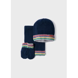 Conjunto gorro con bufanda y manoplas bebé Mayoral