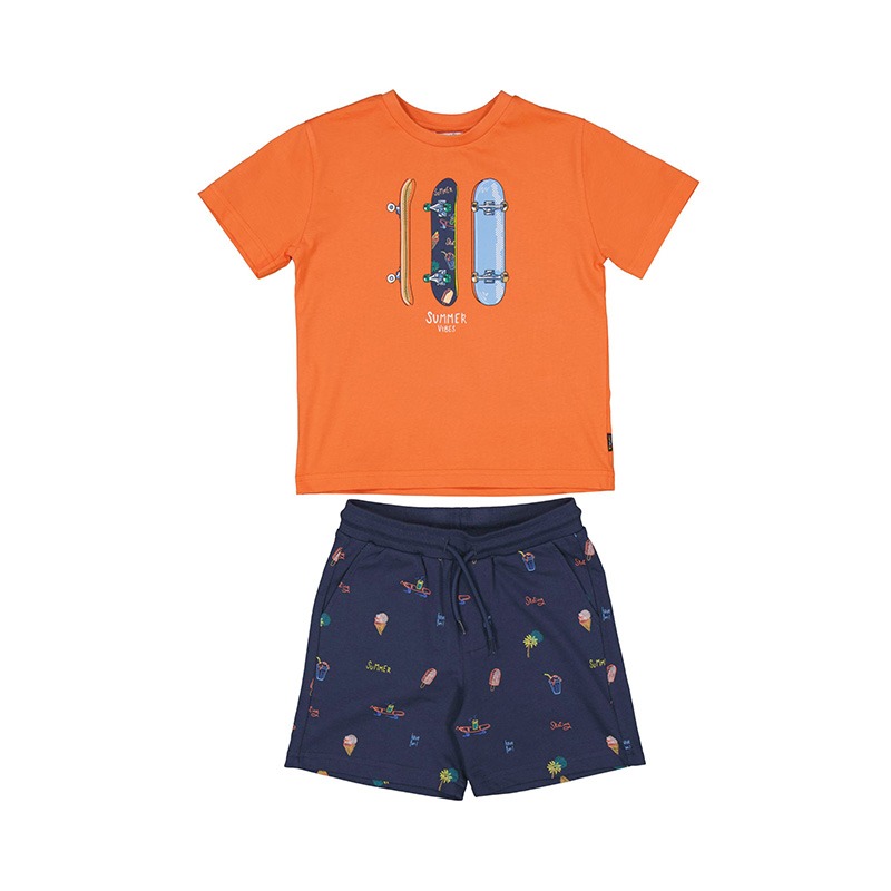 Conjunto bermuda estampada niño Mayoral