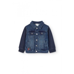 Cazadora denim combinada niño Boboli