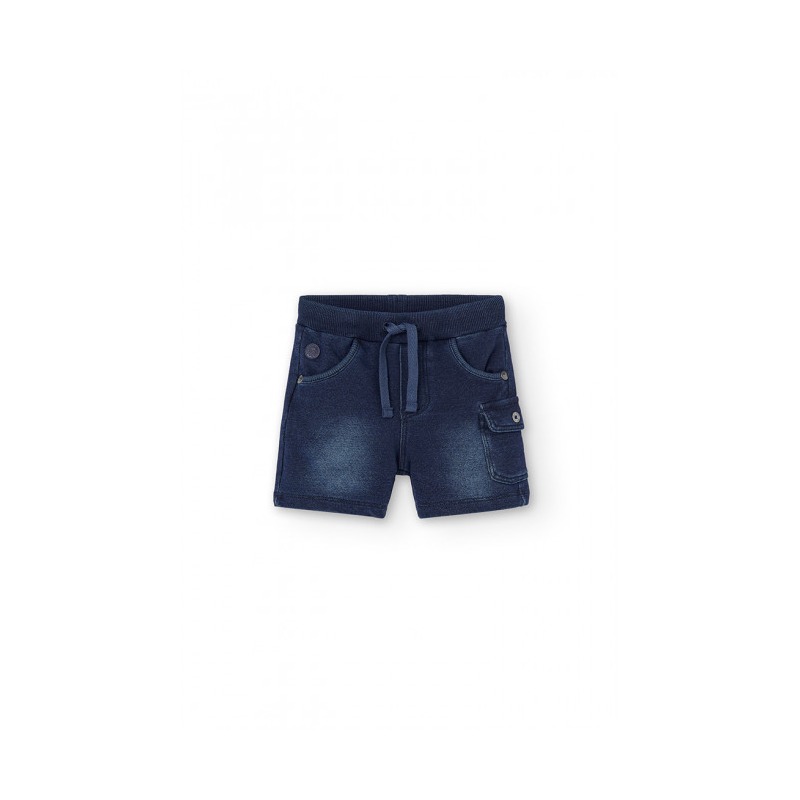 Bermuda felpa denim niño Boboli