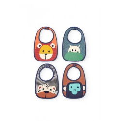 Pack 4 baberos "animales"...