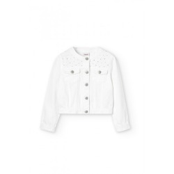 Cazadora denim elástico de...