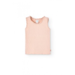 Camiseta punto canalé de...