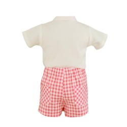 Conjunto bebe niño cuadros Miranda