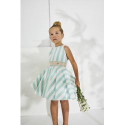 Vestido rayas con tiras en...