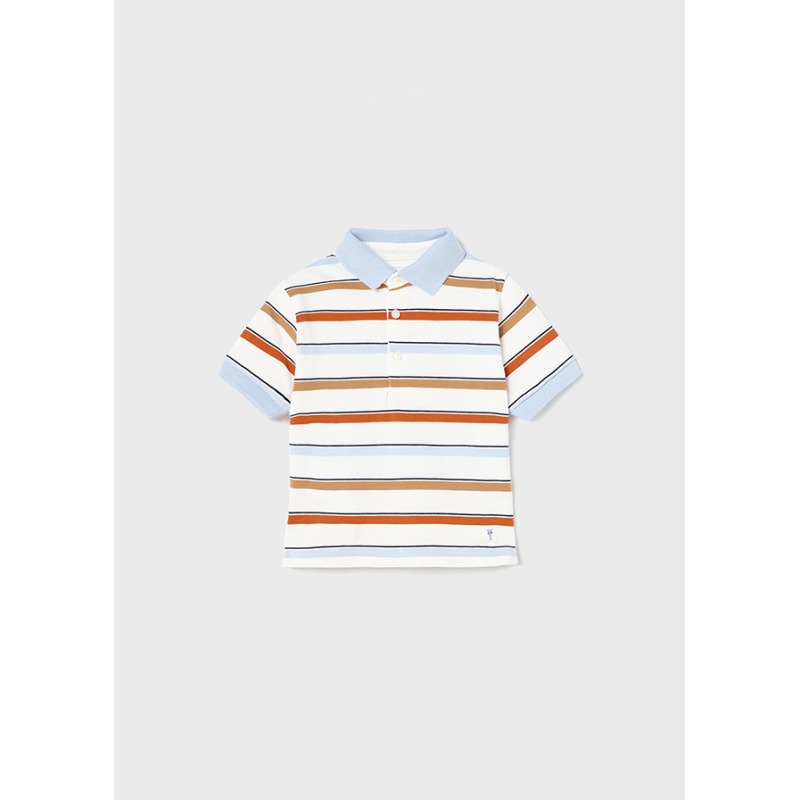 Polo manga corta estampado bebé Mayoral