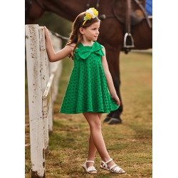 Vestido perforado niña Mayoral