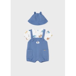 Pelele peto punto y gorro bebe niño Mayoral