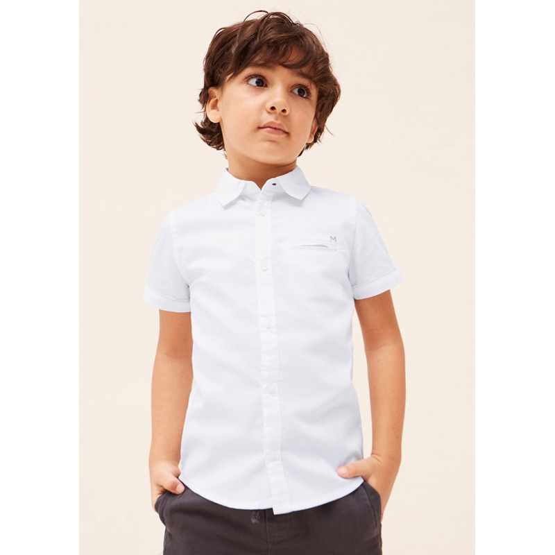 Camisa de manga corta algodón sostenible niño Mayoral