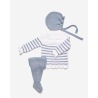 Conjunto bebe 3 piezas rayado Juliana