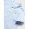 Camisa manga larga con cuello mao lino bebé Mayoral