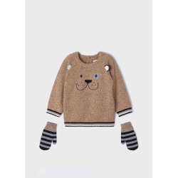 Jersey con intarsia y manoplas bebé niño Mayoral