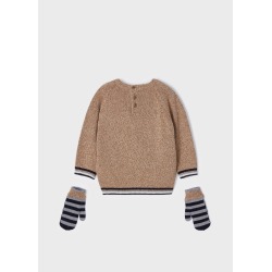 Jersey con intarsia y manoplas bebé niño Mayoral