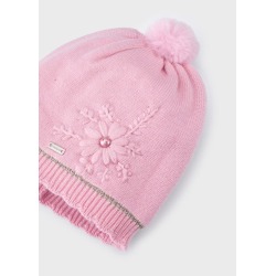 Conjunto gorro y bufanda con flor para bebé Mayoral