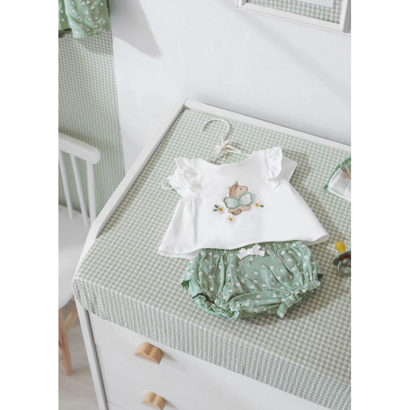 Conjunto short bebe niña Mayoral