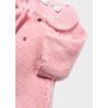 Abrigo de tricot con gorro bebe niña Mayoral